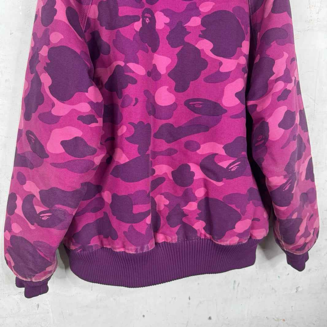 Bape x Carhartt Purple Camo Work Jacket