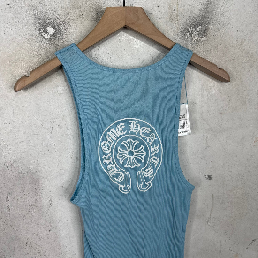 Chrome Hearts Horseshoe Blue Tank Top