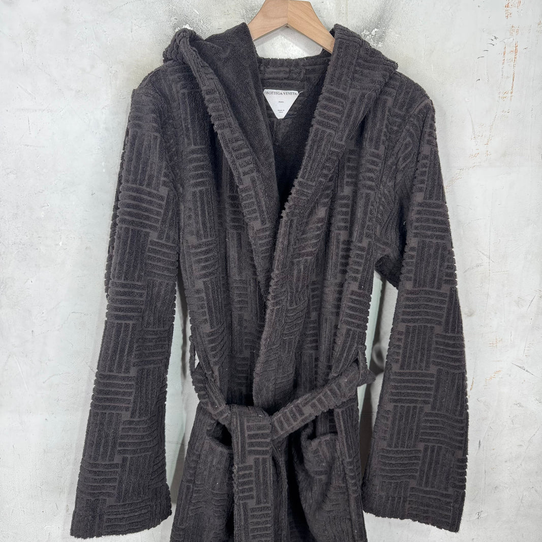 Bottega Veneta Brown Woven Robe