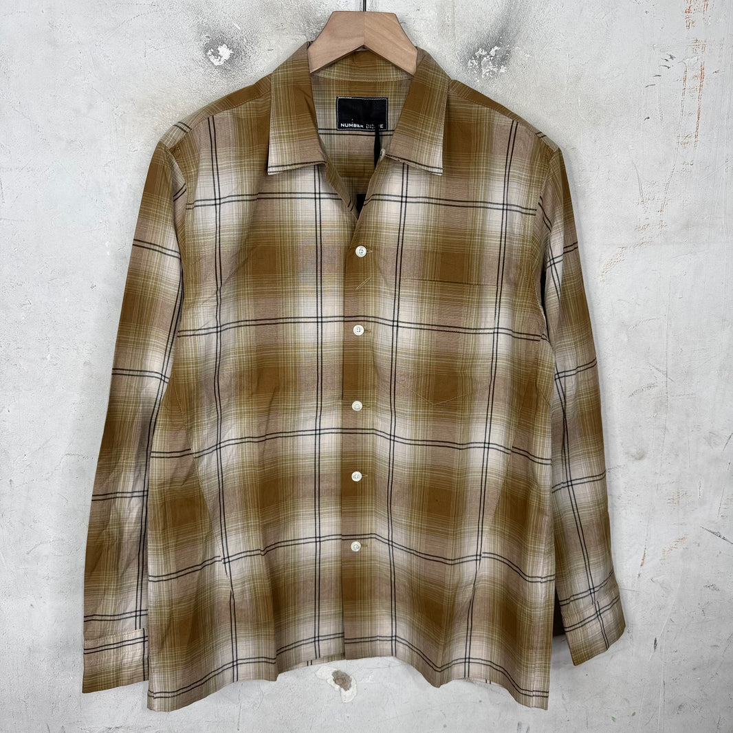 Number Nine Shadow Plaid Yellow Flannel
