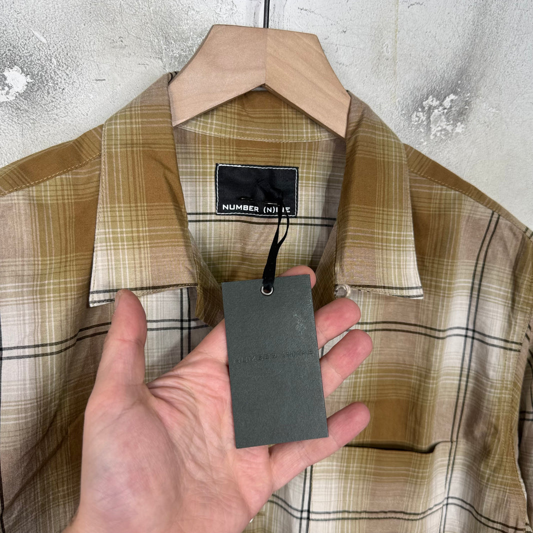 Number Nine Shadow Plaid Yellow Flannel