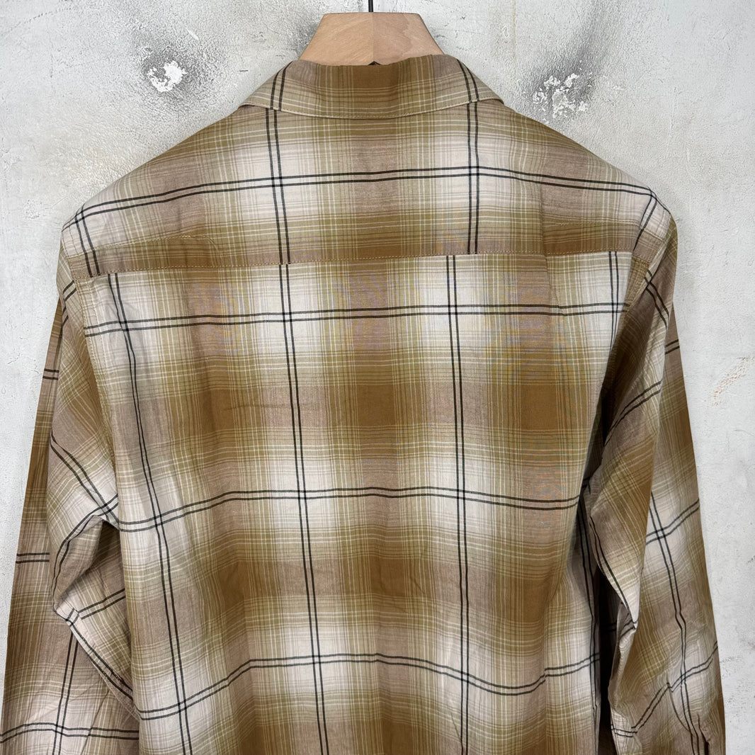 Number Nine Shadow Plaid Yellow Flannel