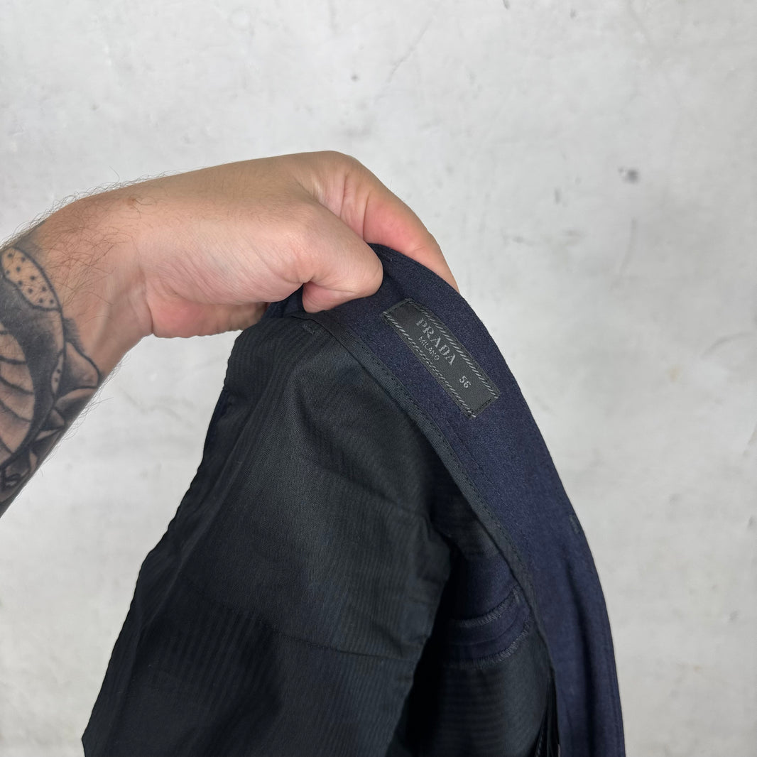 Prada Navy Wool Trousers