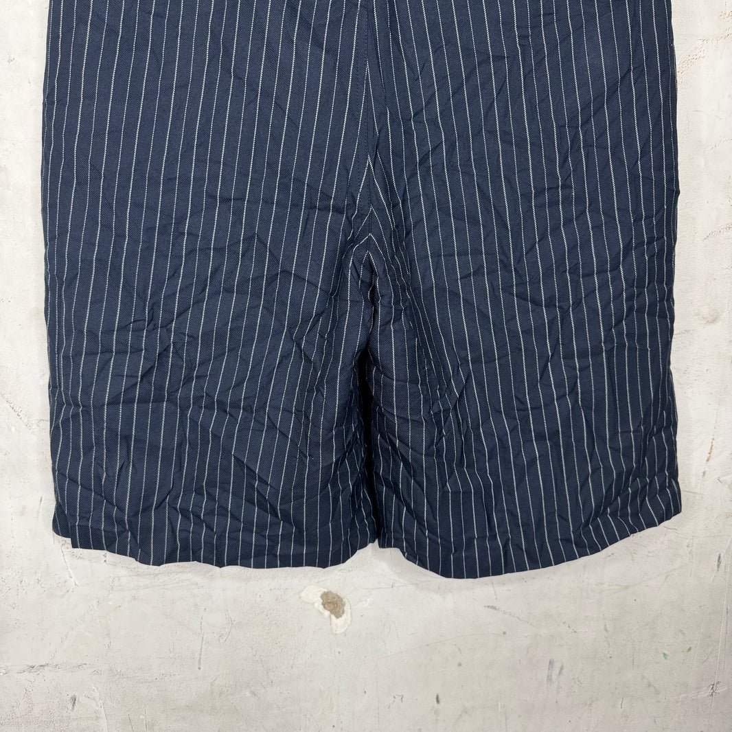 Stussy Wrinkled Pinstripe Baggy Trouser Shorts