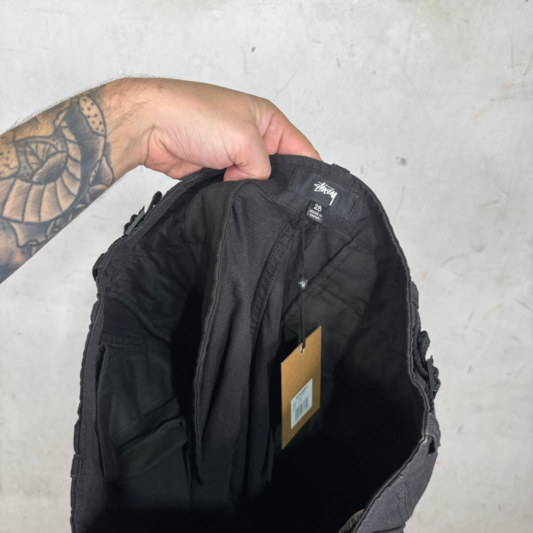 Stussy Black Cargos