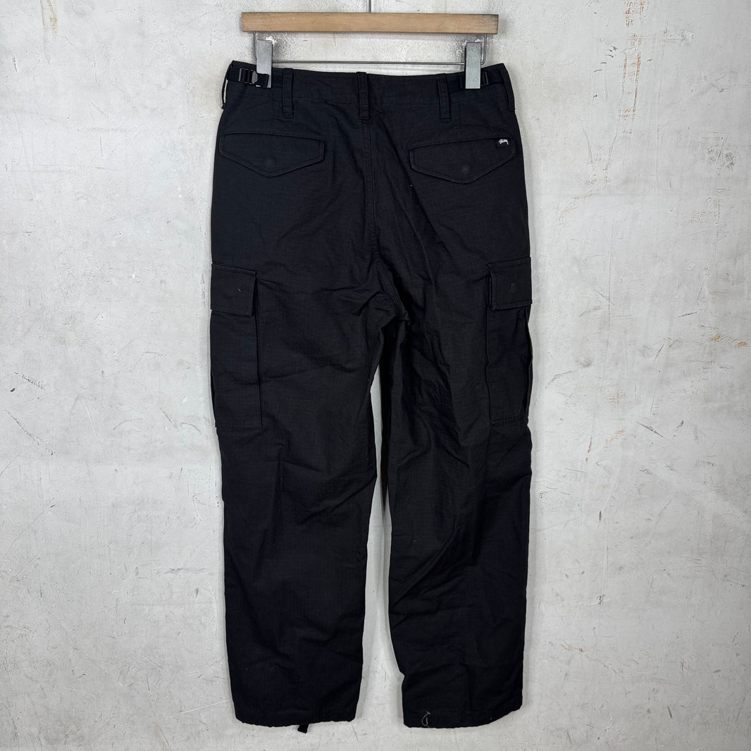 Stussy Black Cargos