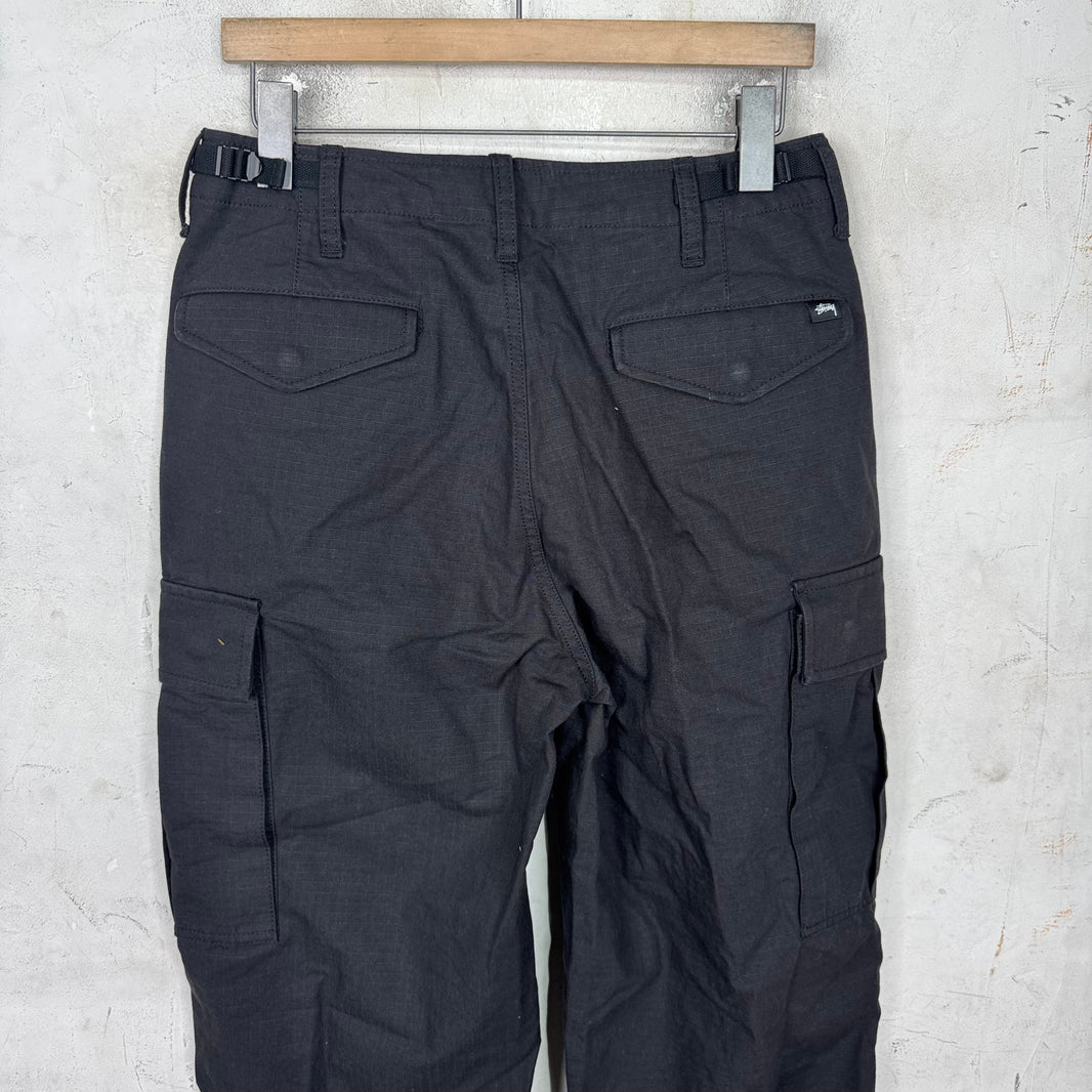 Stussy Black Cargos