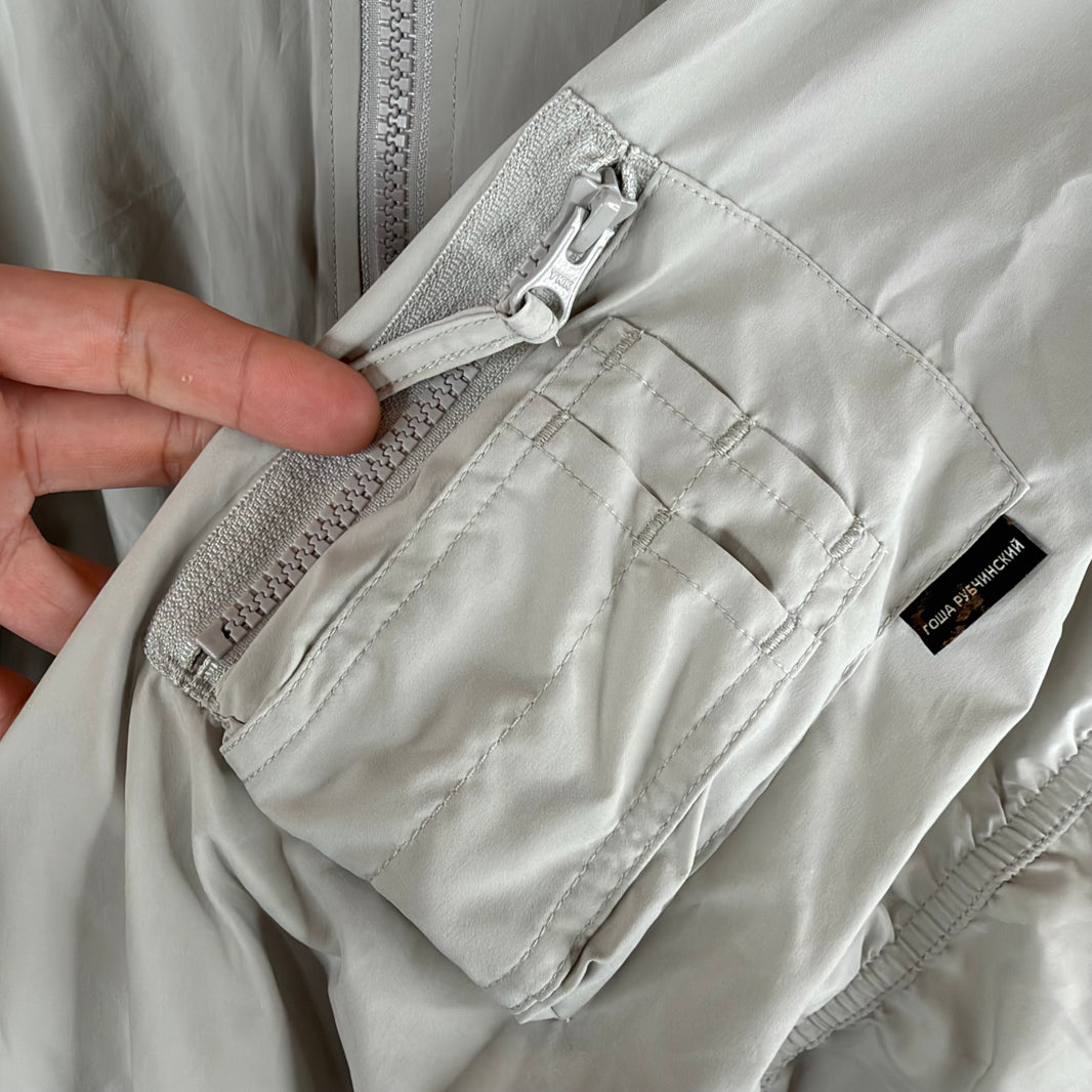 Gosha Rubchinskiy Flag Hooded Bomber Jacket