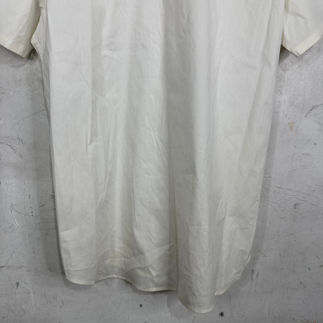 Prada White Short Sleeve Button Up