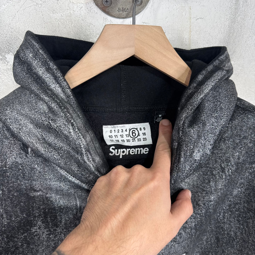 Supreme x MM6 Foil Box Logo Hoodie
