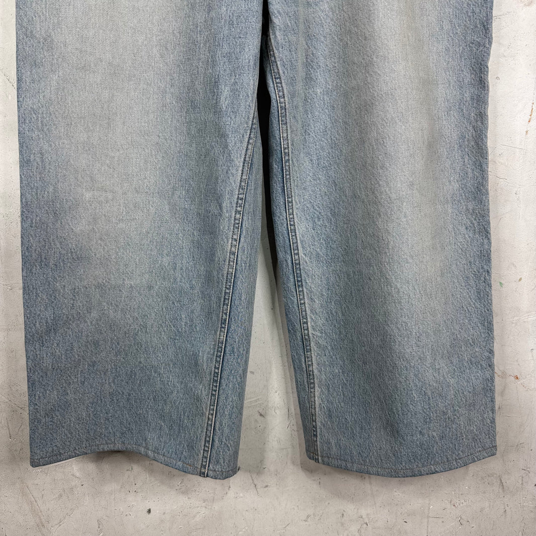 Balenciaga Lightwash Garde Robe Baggy Jeans