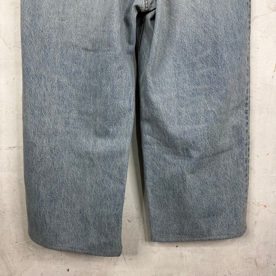 Balenciaga Lightwash Garde Robe Baggy Jeans