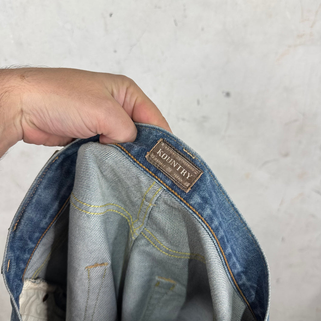 Kapital Blue Bone Shorts