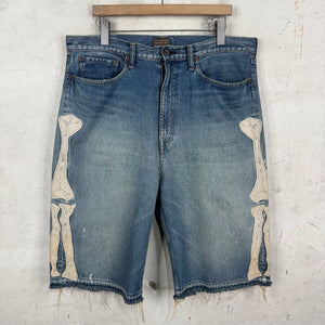 Kapital Blue Bone Shorts