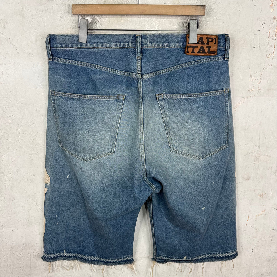 Kapital Blue Bone Shorts
