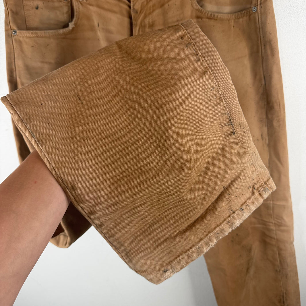 424 Distressed Tan Jeans