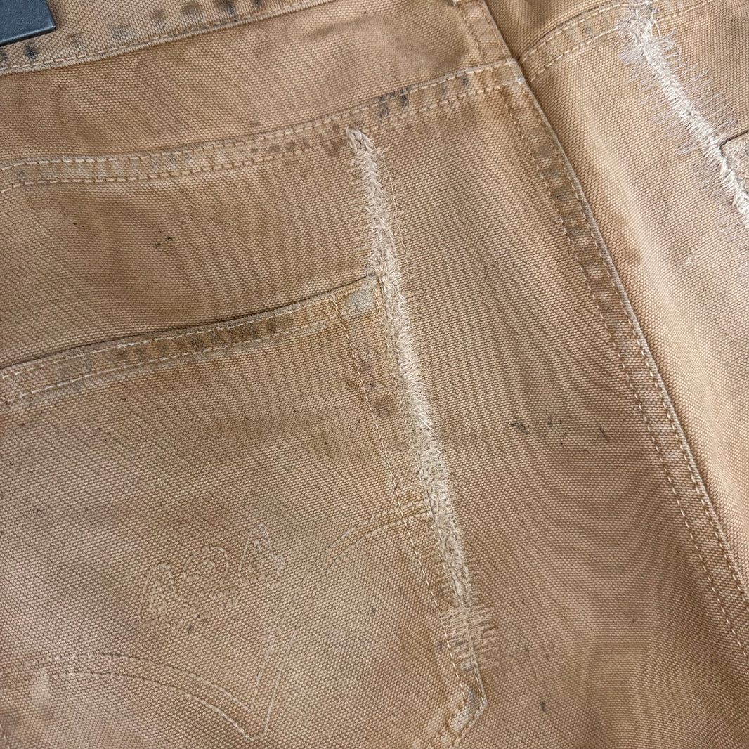 424 Distressed Tan Jeans