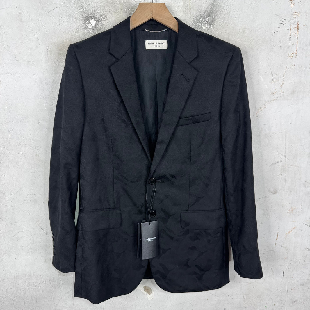 Saint Laurent BNWT Camo Jacquard Blazer