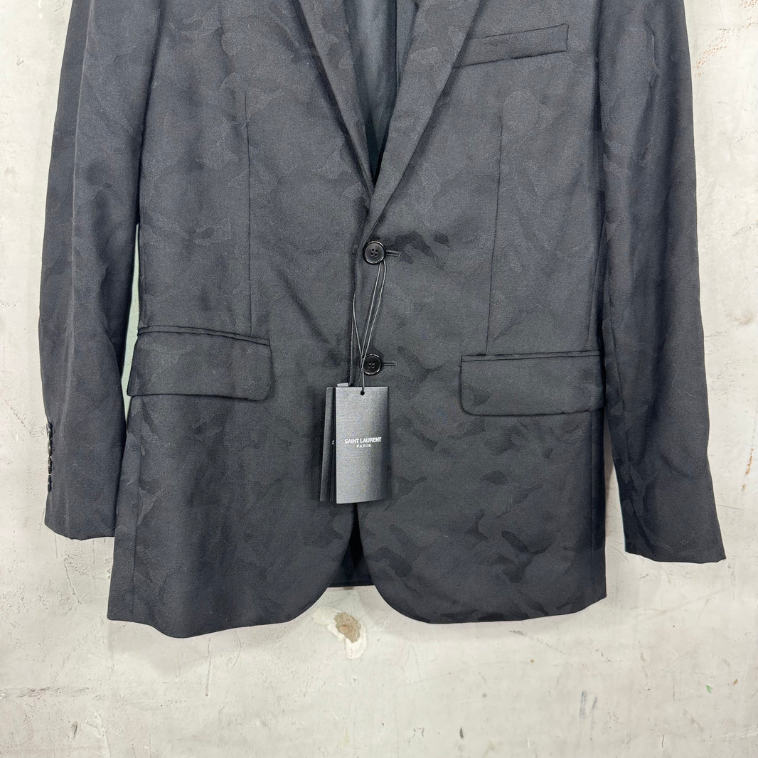 Saint Laurent BNWT Camo Jacquard Blazer