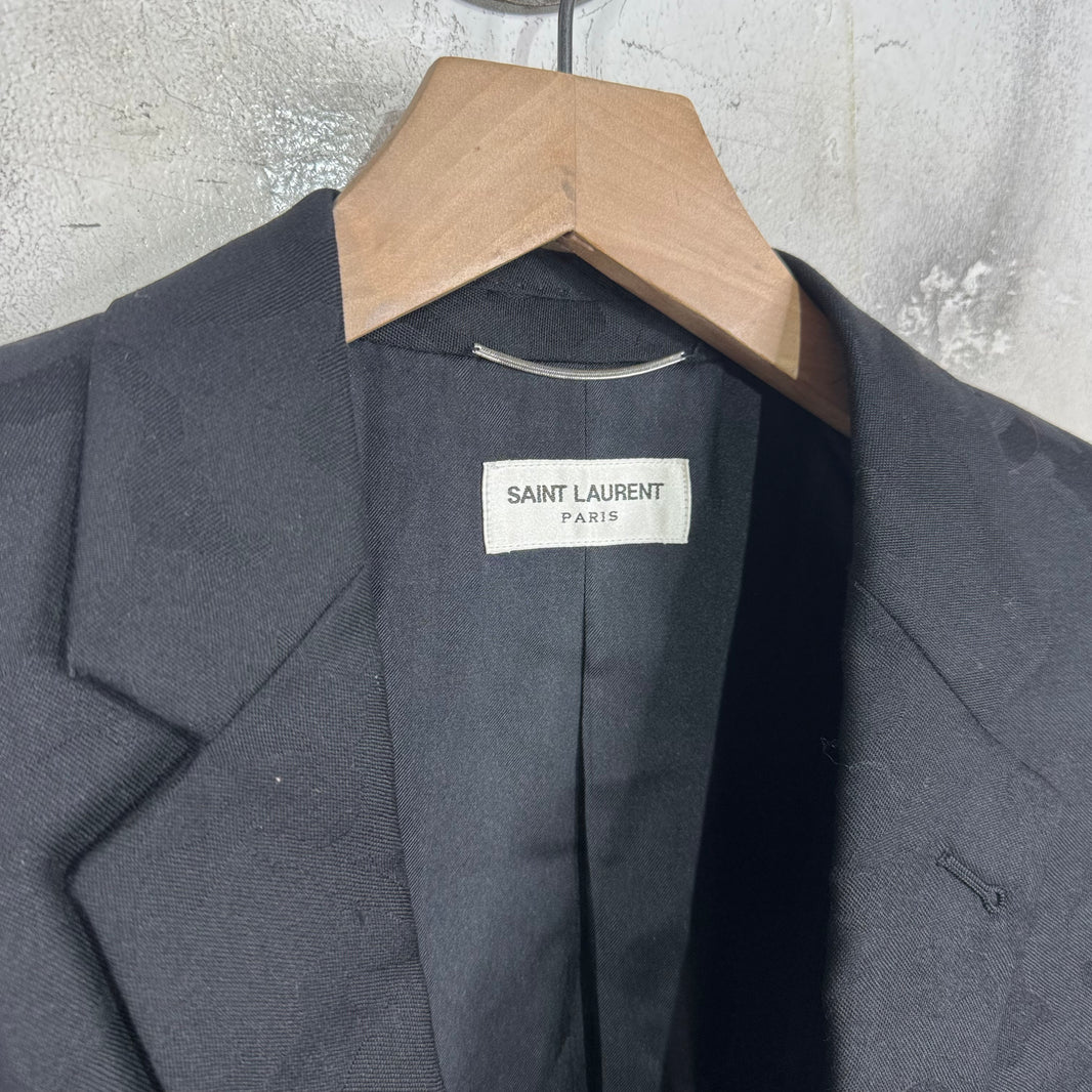 Saint Laurent BNWT Camo Jacquard Blazer