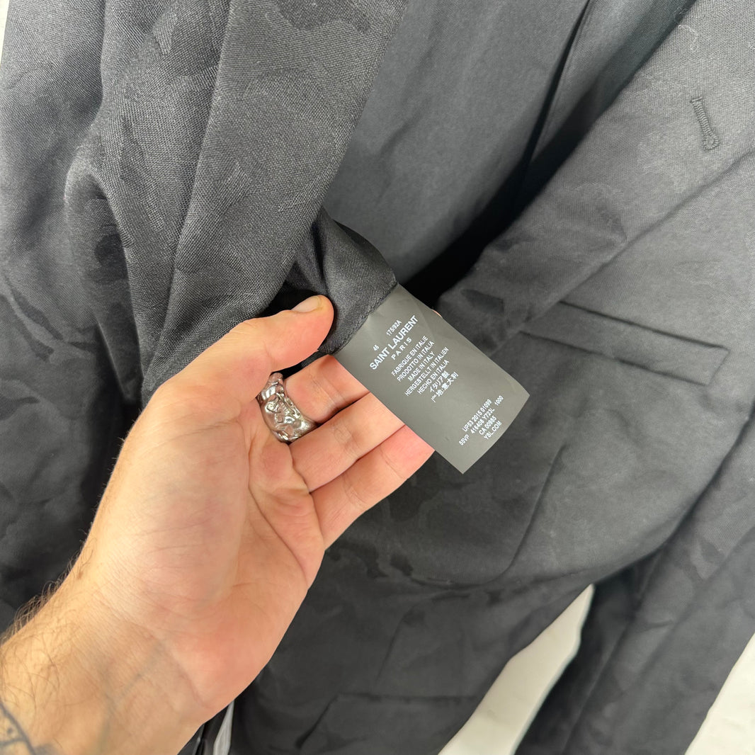 Saint Laurent BNWT Camo Jacquard Blazer