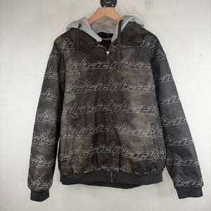 Sicko Faux Leather Logo Jacket