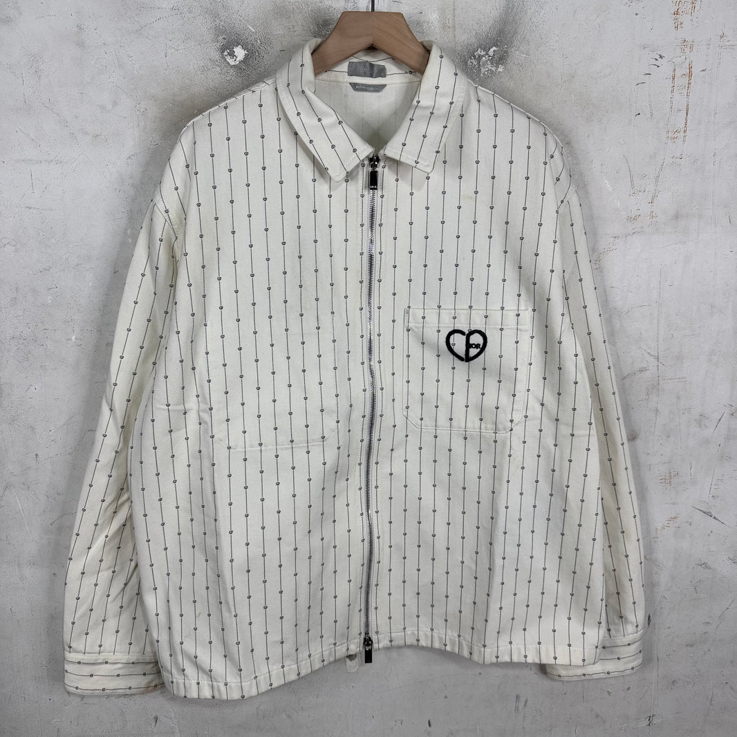Dior Denim Heart Stitch Work Jacket