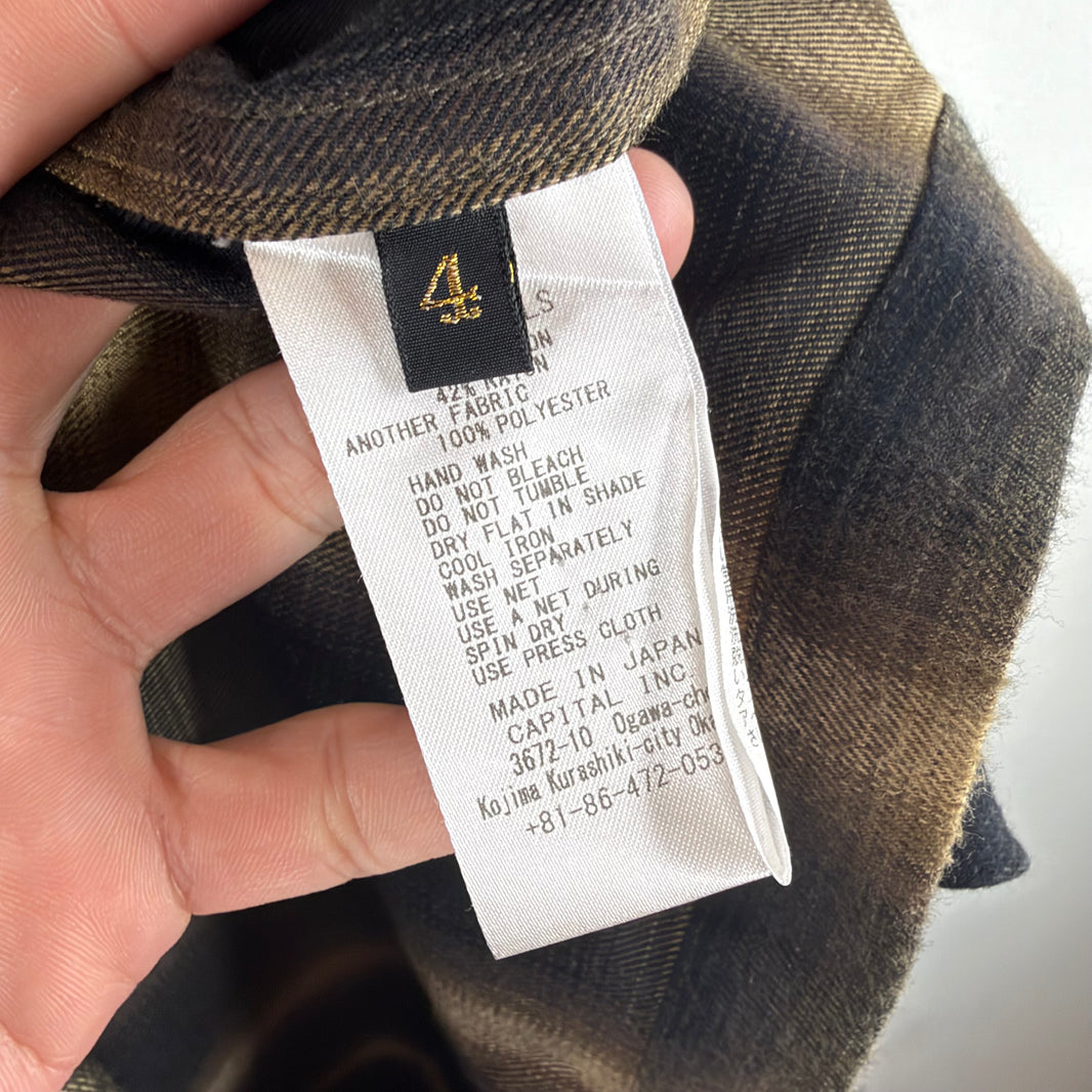 Kapital Brown/Black Flannel Shirt