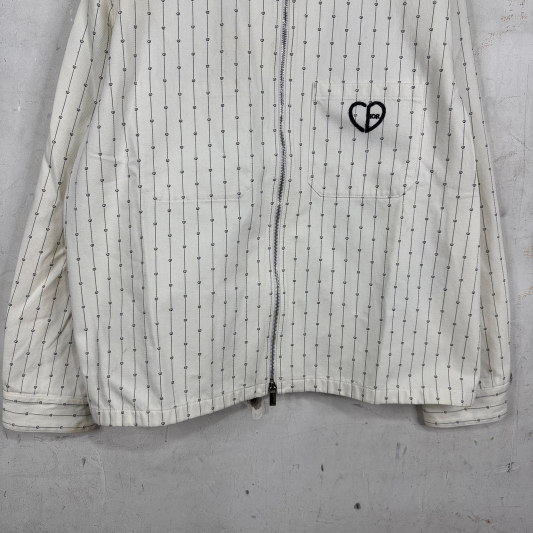 Dior Denim Heart Stitch Work Jacket