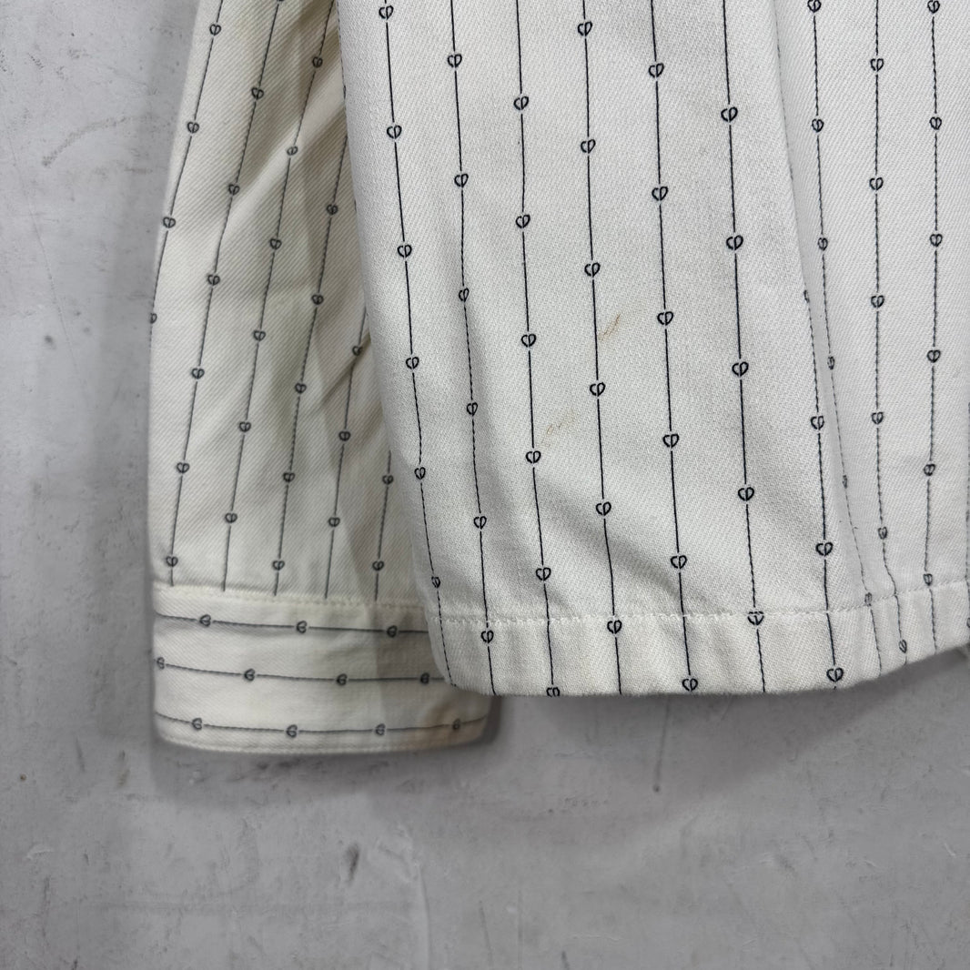 Dior Denim Heart Stitch Work Jacket