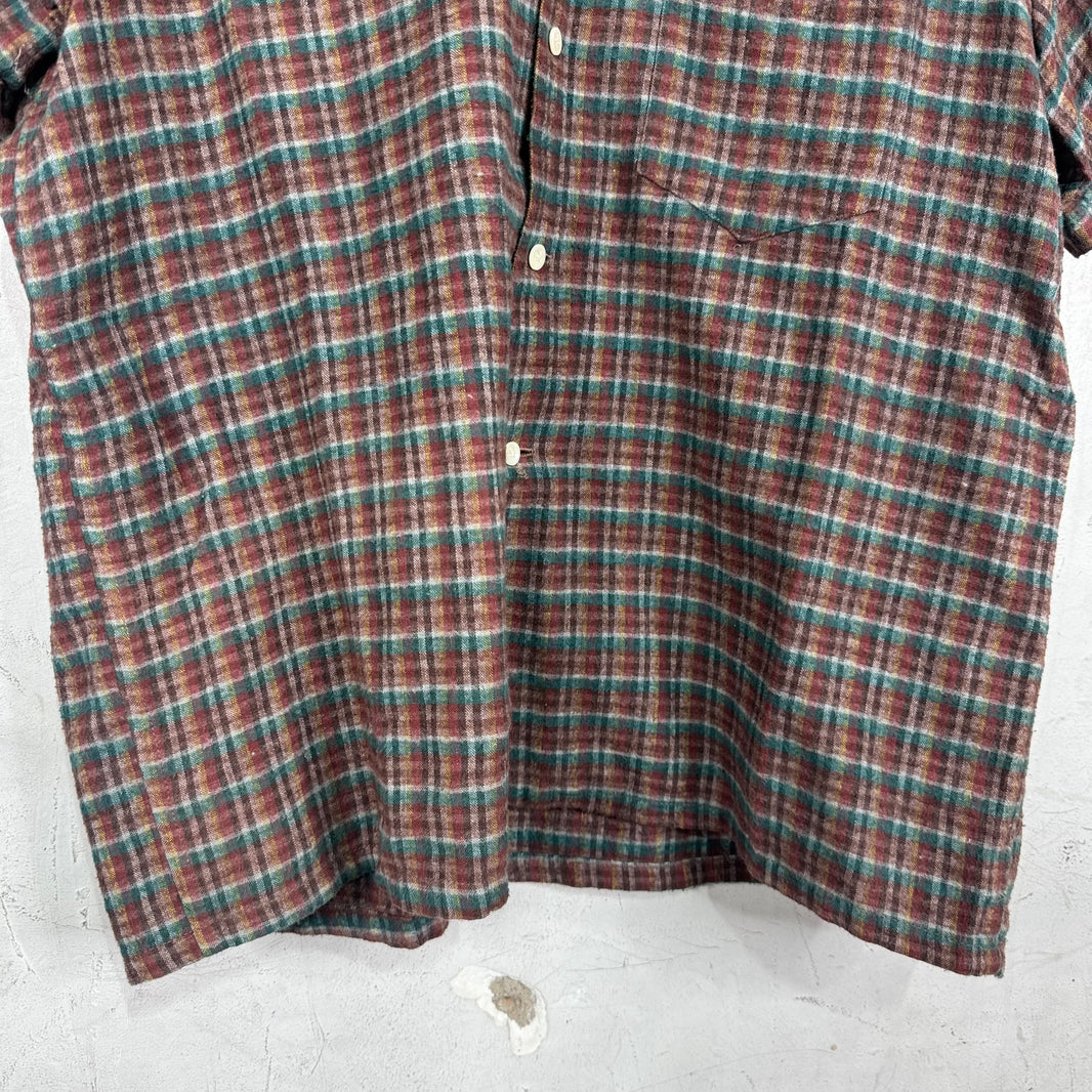 Bode Plaid Wool S/S Shirt