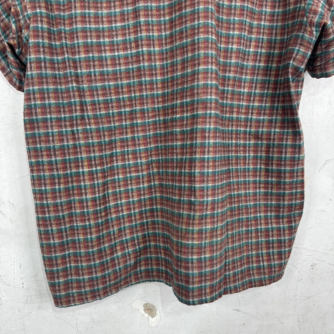Bode Plaid Wool S/S Shirt
