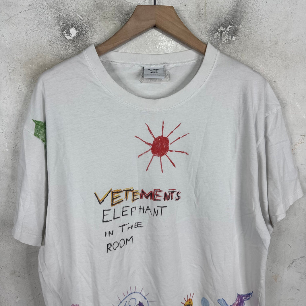 Vetements Elephant Sketch T-Shirt