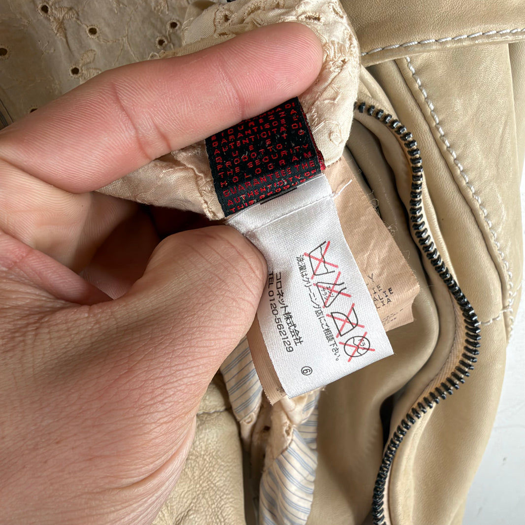 Roberto Cavalli Leather Reconstructed Leather Jacket