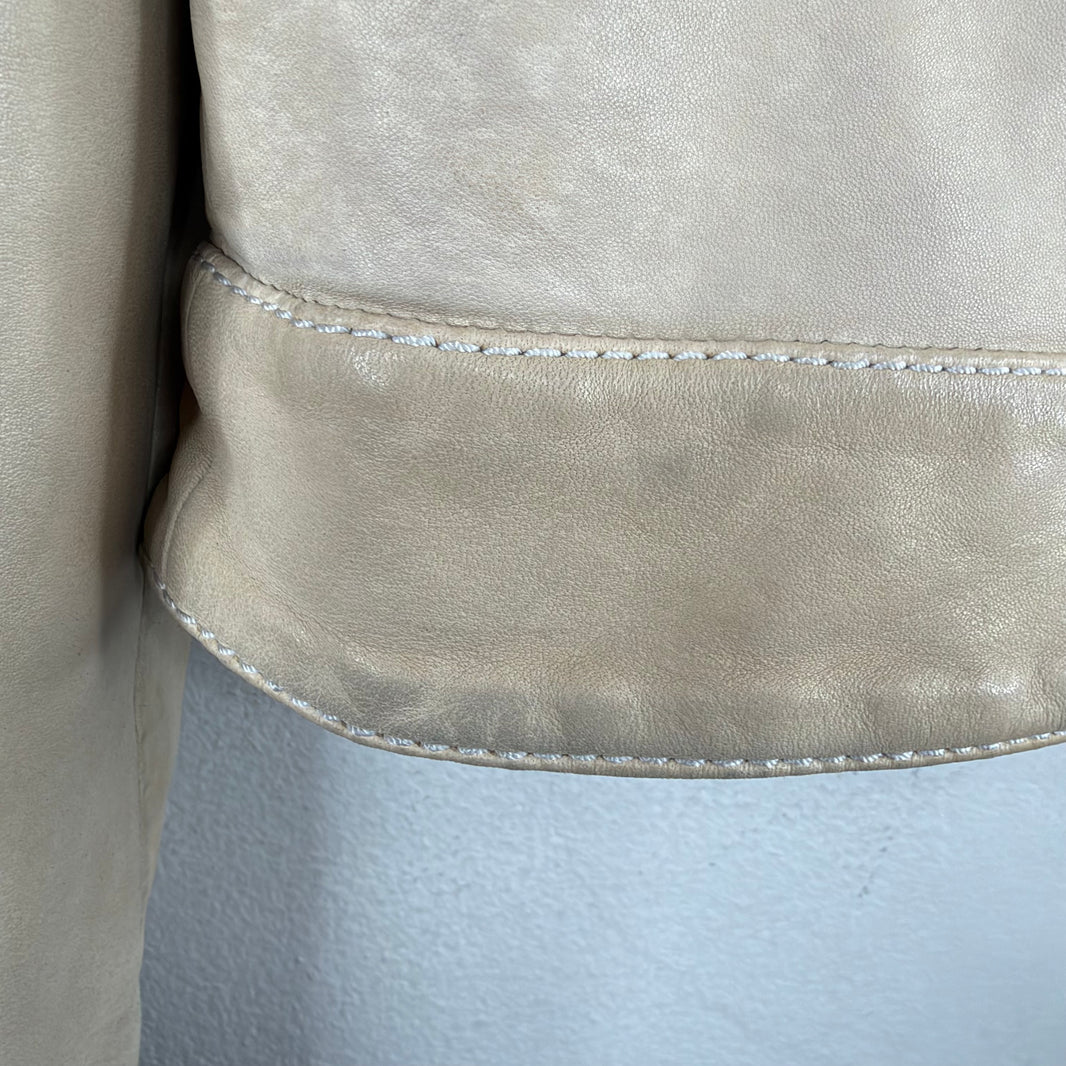 Roberto Cavalli Leather Reconstructed Leather Jacket