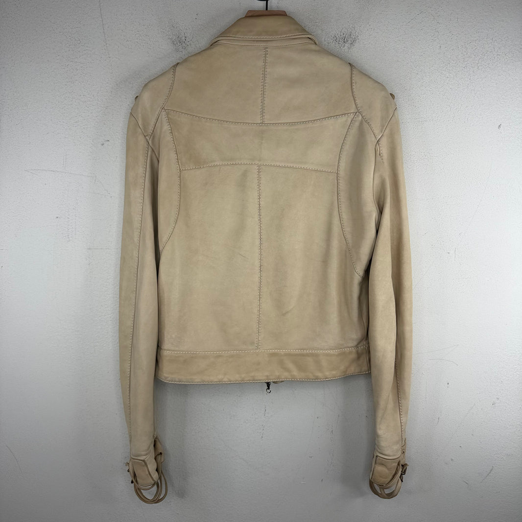Roberto Cavalli Leather Reconstructed Leather Jacket