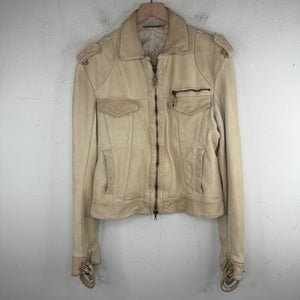 Roberto Cavalli Leather Reconstructed Leather Jacket