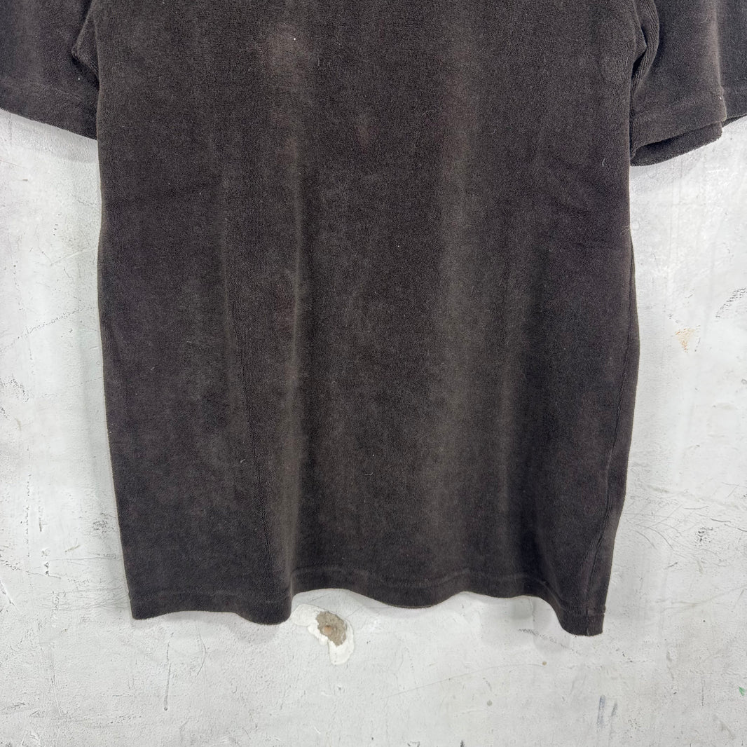 Bottega Veneta Brown Terry SS Henley