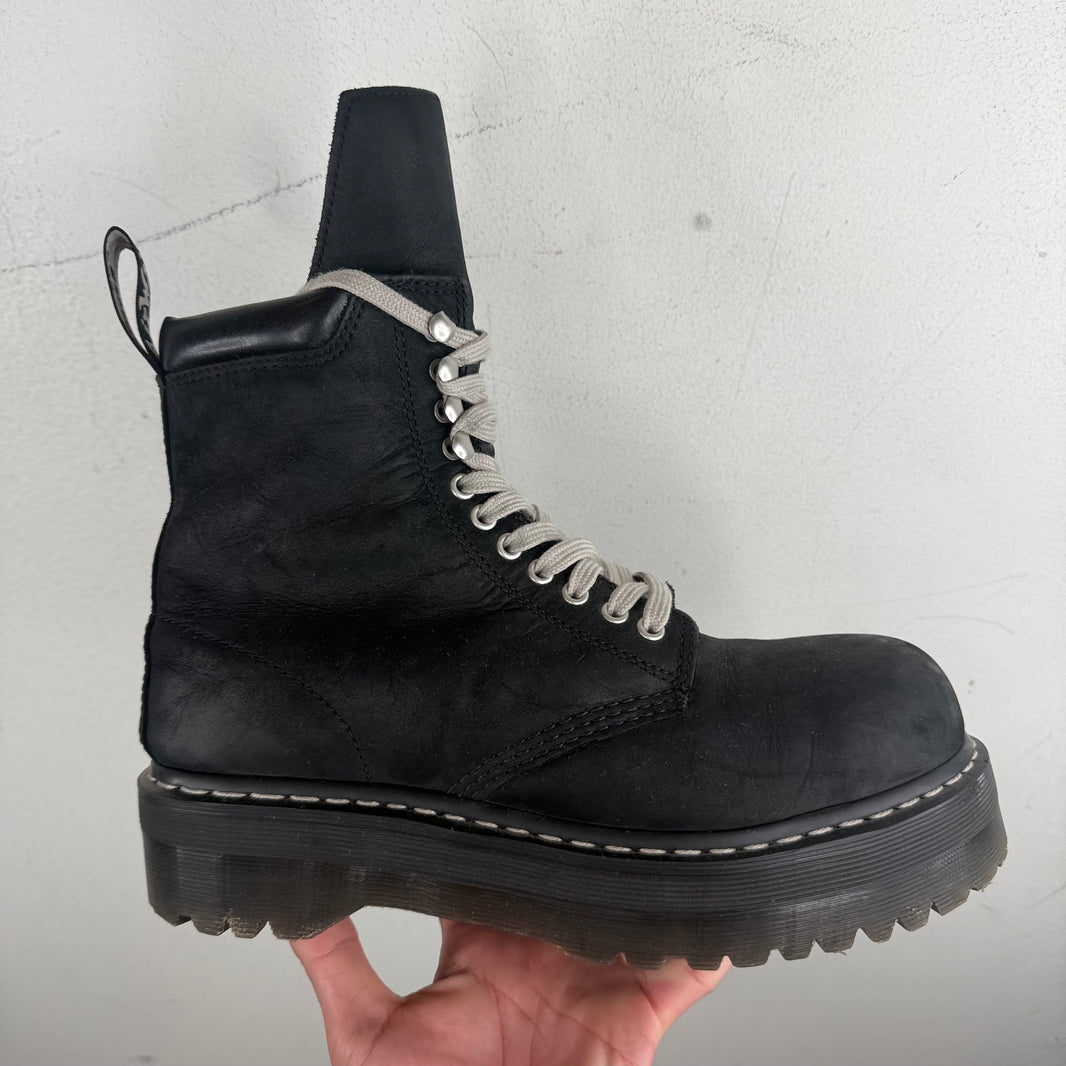 Rick Owens Dr. Martens Steel Toe Quad Boots