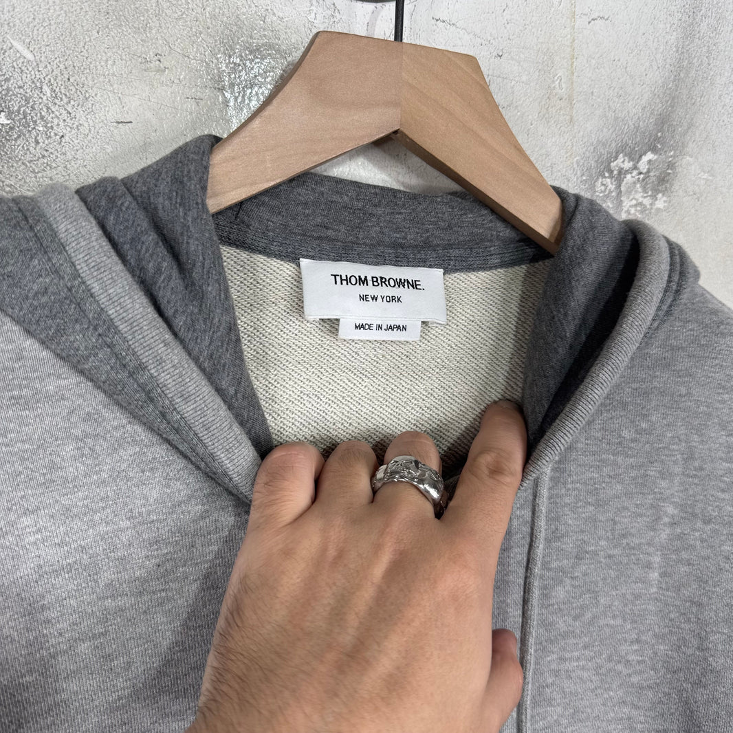 Thom Browne Tricolor Paneled Pullover Hoodie
