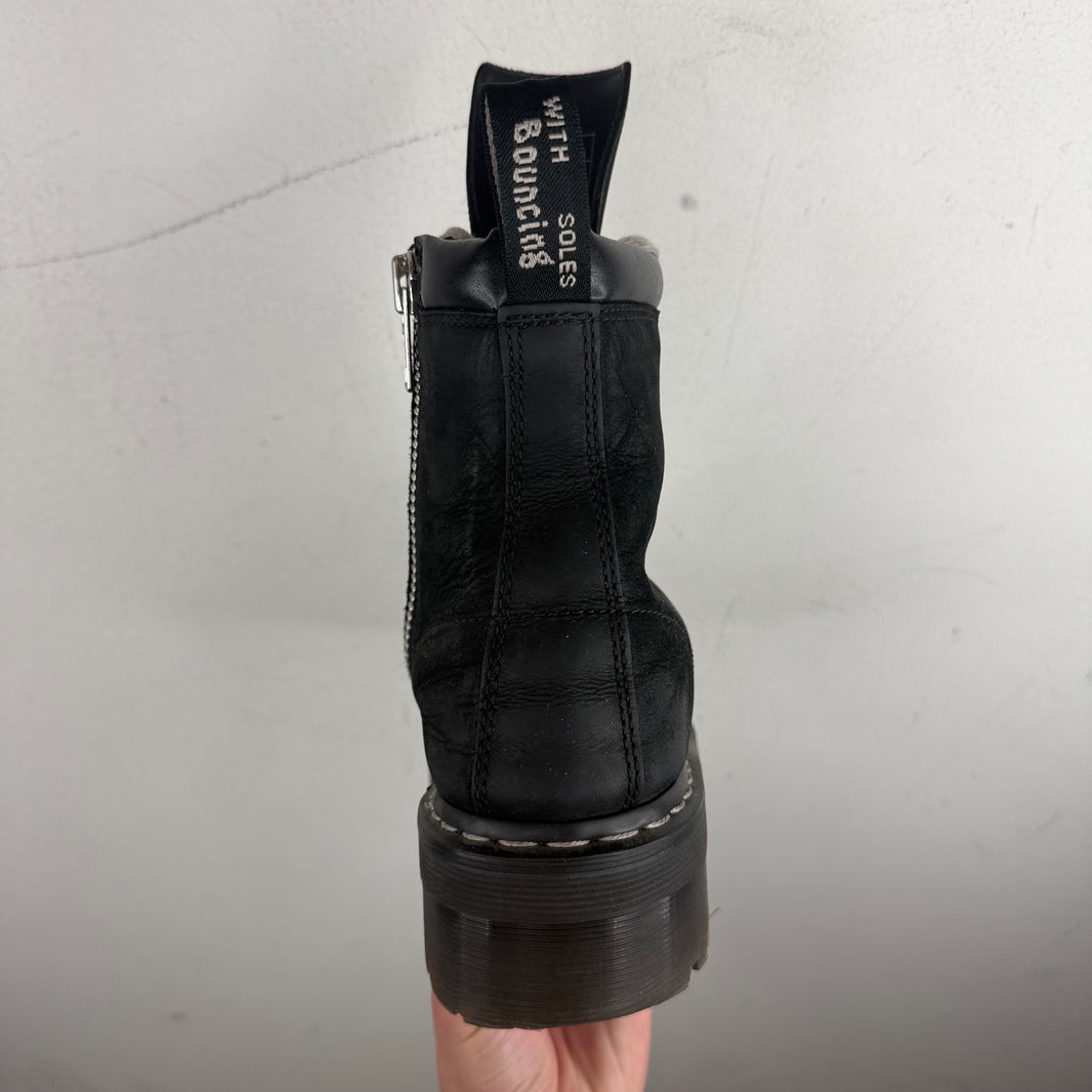 Rick Owens Dr. Martens Steel Toe Quad Boots