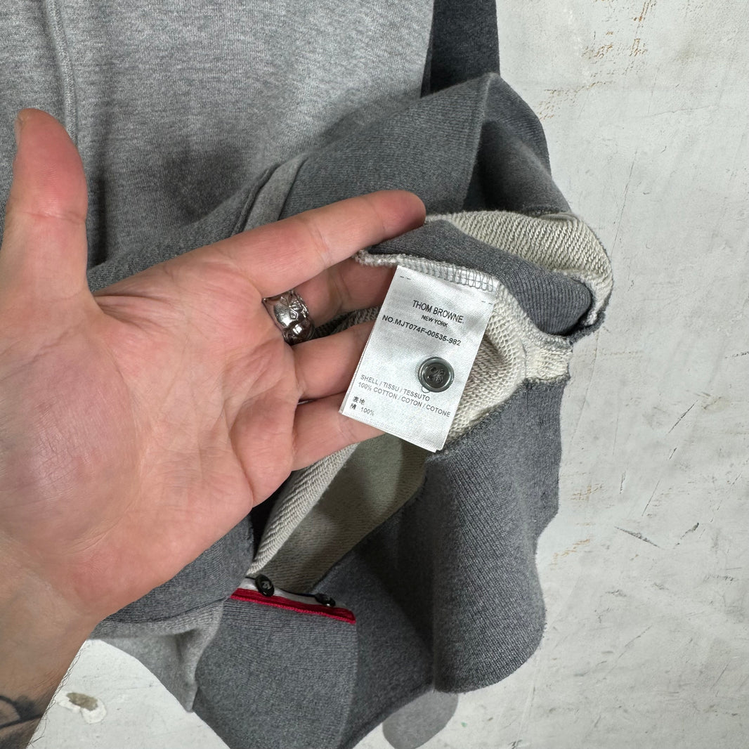 Thom Browne Tricolor Paneled Pullover Hoodie