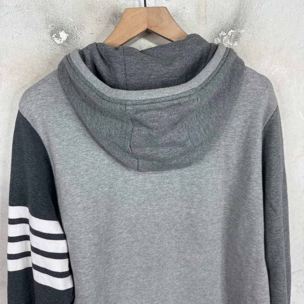 Thom Browne Tricolor Paneled Pullover Hoodie