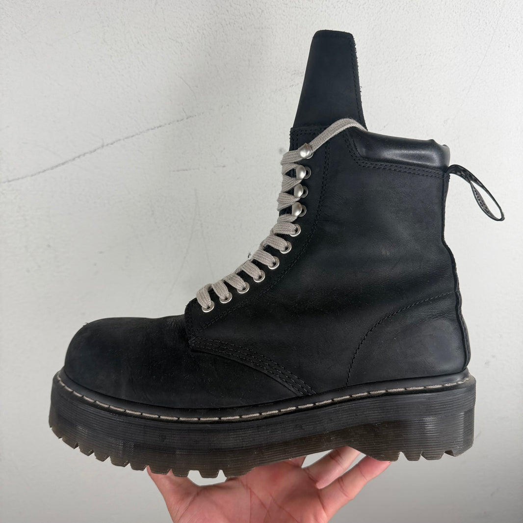 Rick Owens Dr. Martens Steel Toe Quad Boots