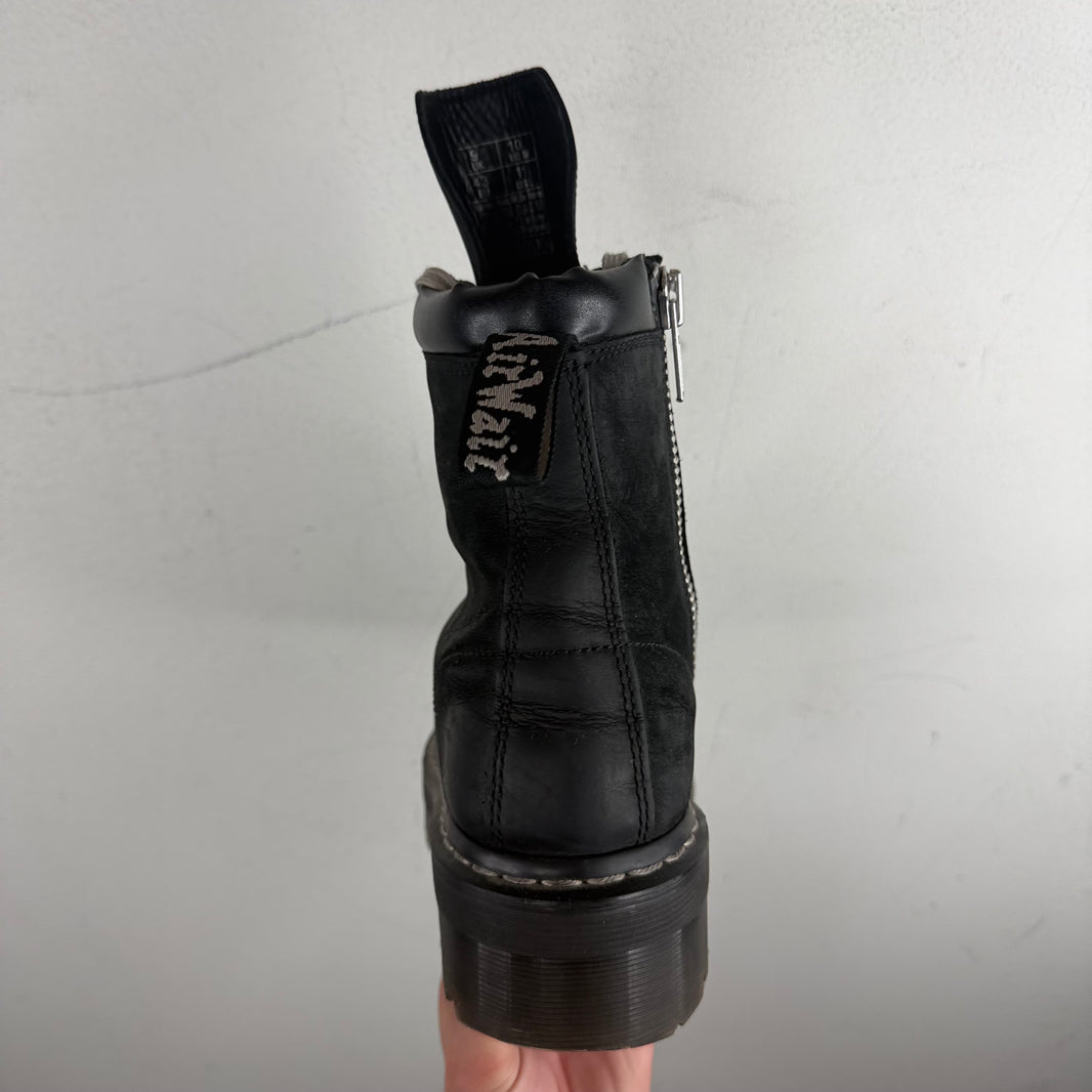 Rick Owens Dr. Martens Steel Toe Quad Boots
