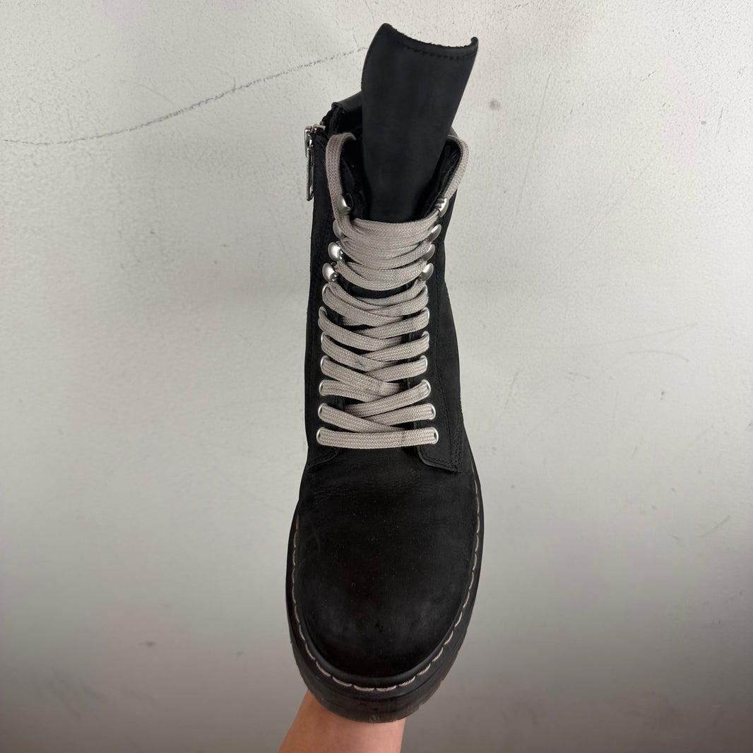Rick Owens Dr. Martens Steel Toe Quad Boots