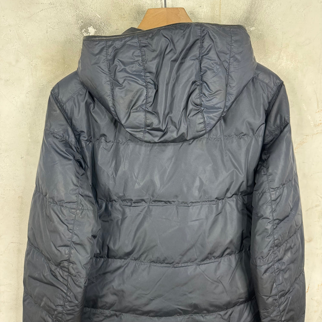 Prada Padded Nylon Leather Trimmed Jacket