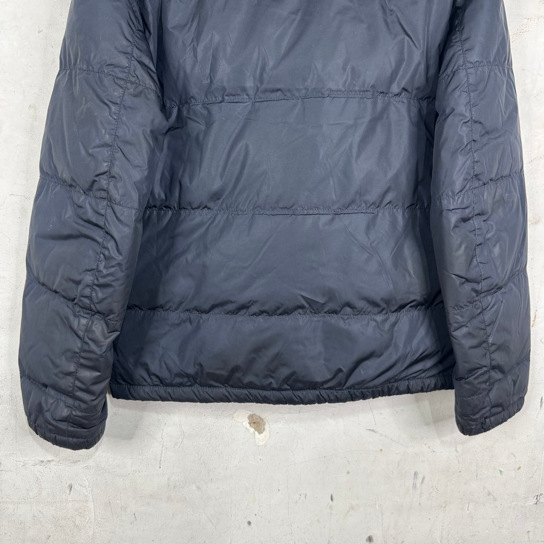 Prada Padded Nylon Leather Trimmed Jacket
