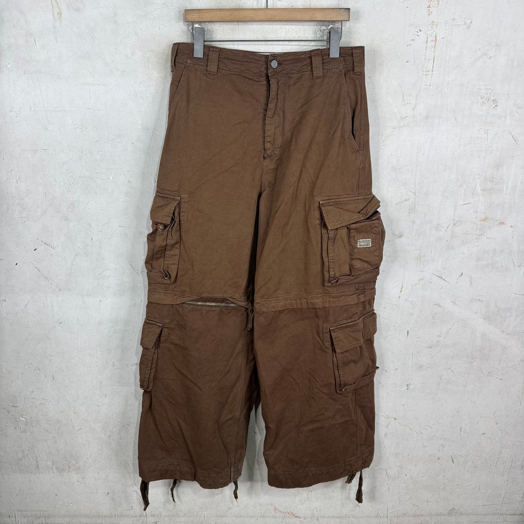 ERL Brown Loose Convertible Cargos