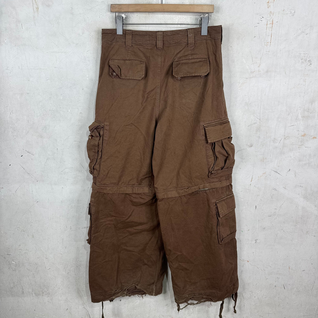 ERL Brown Loose Convertible Cargos